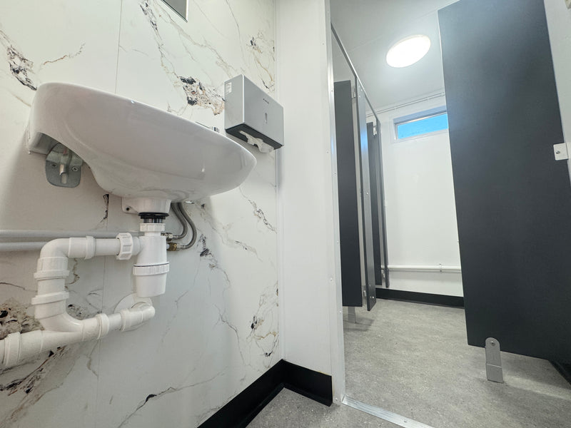 12 x 9 ft | Anti Vandal | 2 + 1 Toilet Block | Premium | Portable Building | Welfare | No 1506