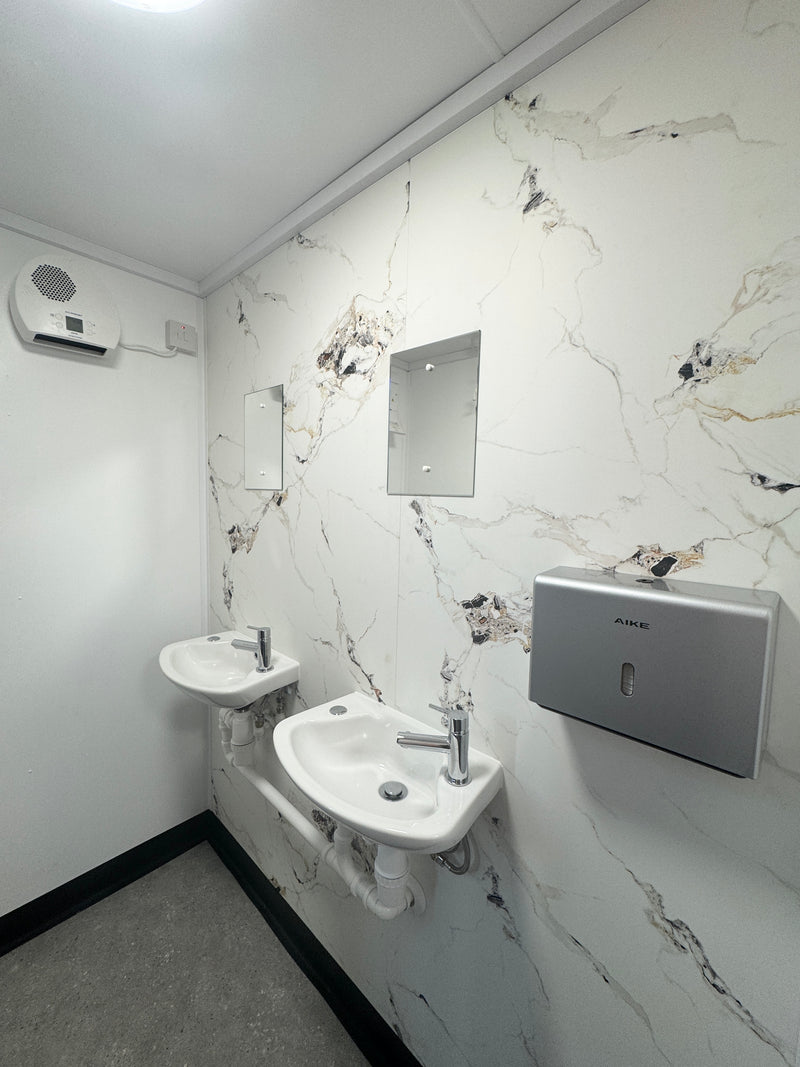 12 x 9 ft | Anti Vandal | 2 + 1 Toilet Block | Premium | Portable Building | Welfare | No 1506