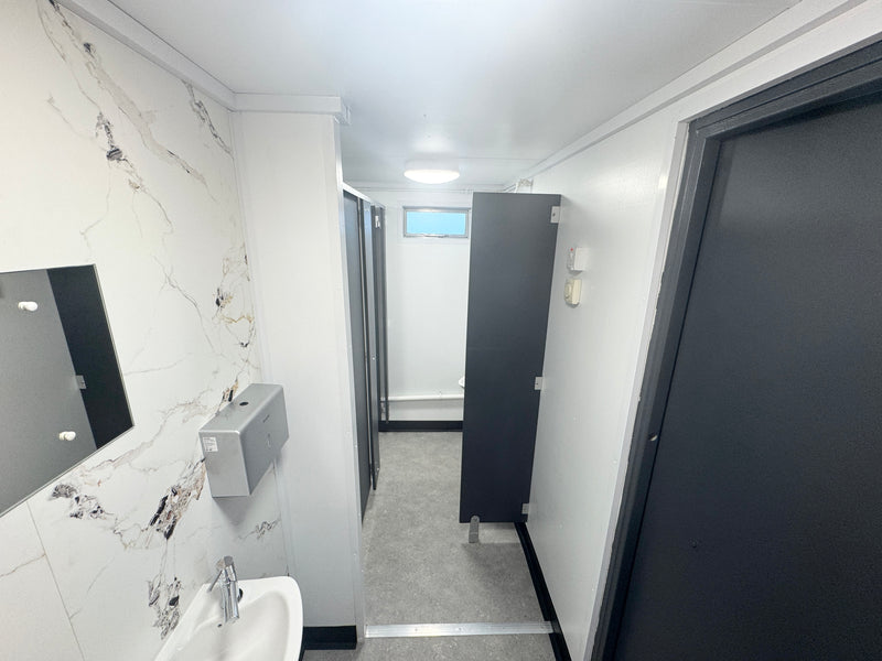 12 x 9 ft | Anti Vandal | 2 + 1 Toilet Block | Premium | Portable Building | Welfare | No 1506
