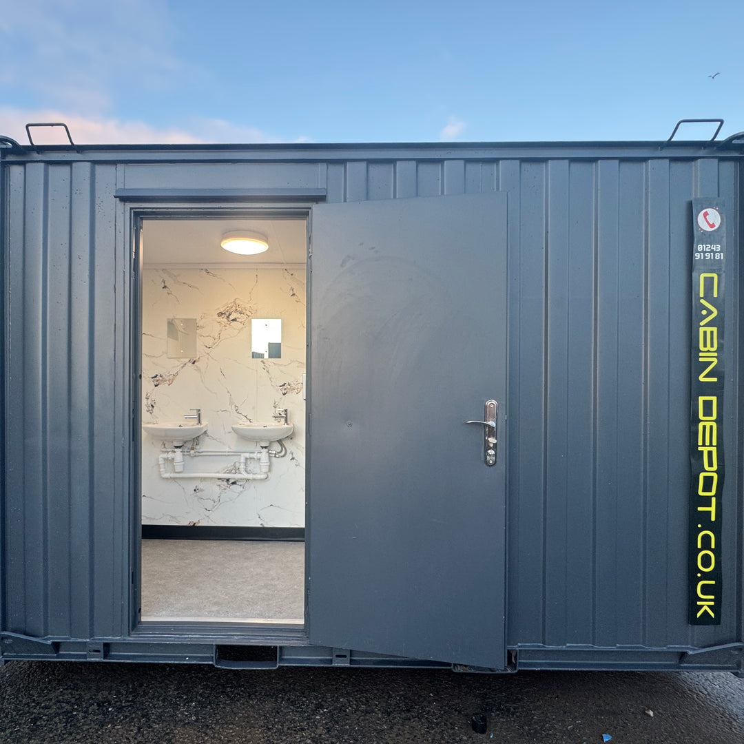 12 x 9 ft | Anti Vandal | 2 + 1 Toilet Block | Premium | Portable Building | Welfare | No 1506