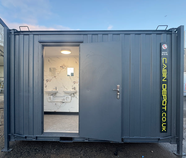 12 x 9 ft | Anti Vandal | 2 + 1 Toilet Block | Premium | Portable Building | Welfare | No 1506