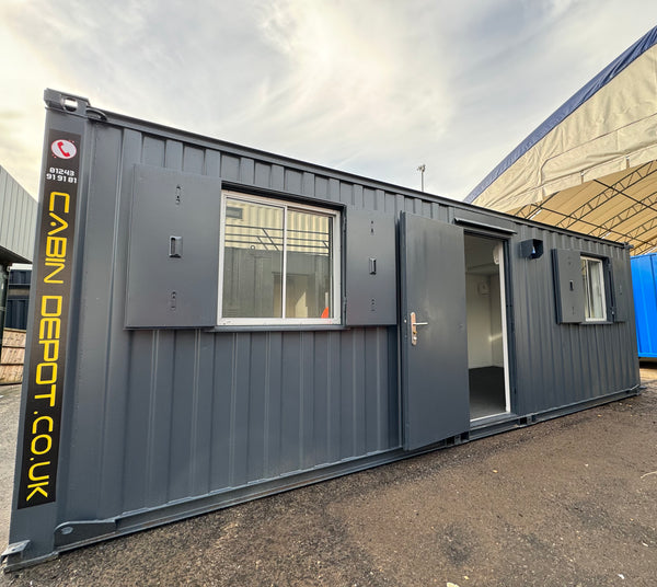 24x9 ft | Open Plan Office | Portable Building | Anti-Vandal Cabin | No 1041