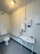 16 x 9 ft | 3+1 Toilet Block | Building Site Accommodation | Portable Anti-Vandal Cabin | Reduced | No 1650