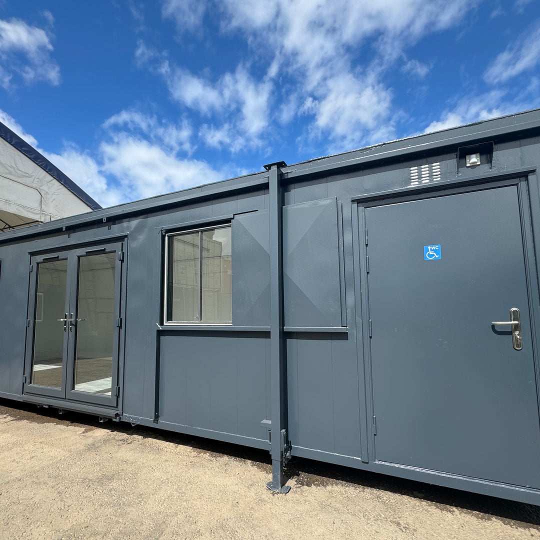 32ft Cabin | CUSTOM Office / Canteen | Disabled Access Toilet | Portable Building | No 1128
