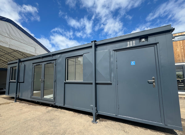 32x10ft Cabin | CUSTOM Office / Canteen | Disabled Access Toilet | Portable Building | No 1128