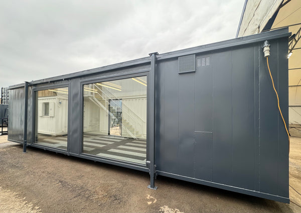 32ft Cabin | CUSTOM | Open Plan | Office / Canteen | Picture Windows | Portable Building | No 1137
