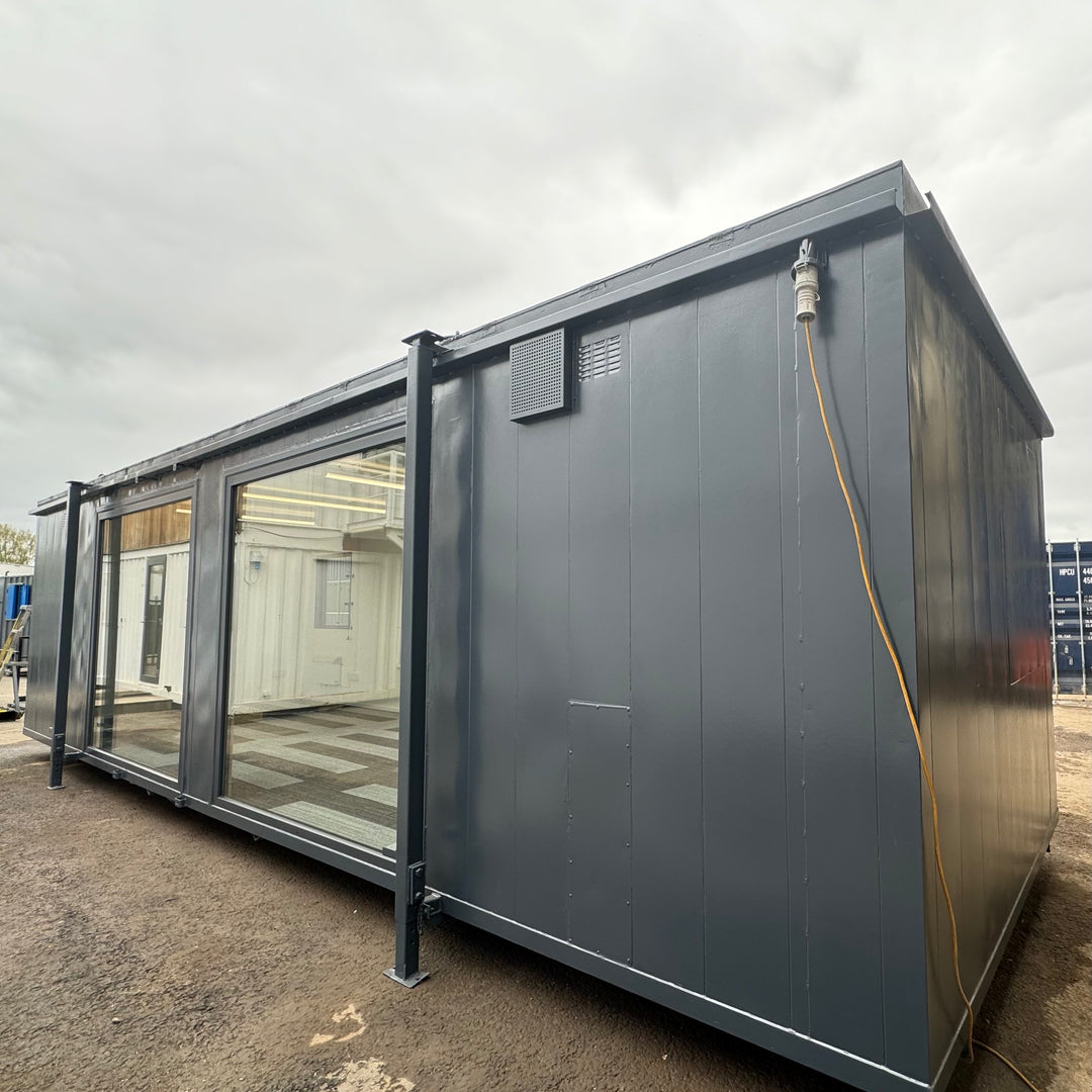 32ft Cabin | CUSTOM | Open Plan | Office / Canteen | Picture Windows | Portable Building | No 1137
