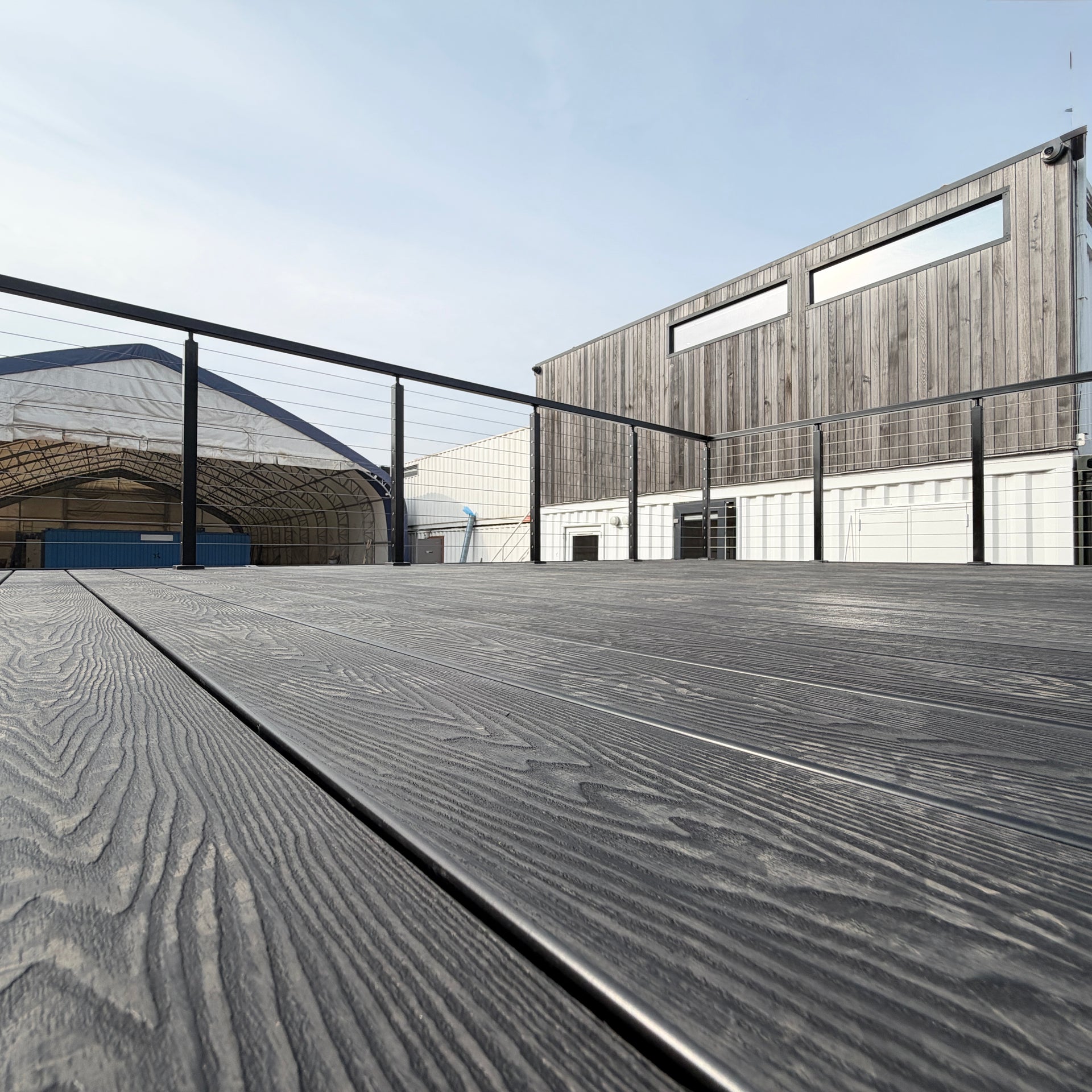 CUSTOM | 32x10ft | Portable Decking Module | Bespoke Terrace / Balcony | Modular Portable Office | Container Conversion | No 1002