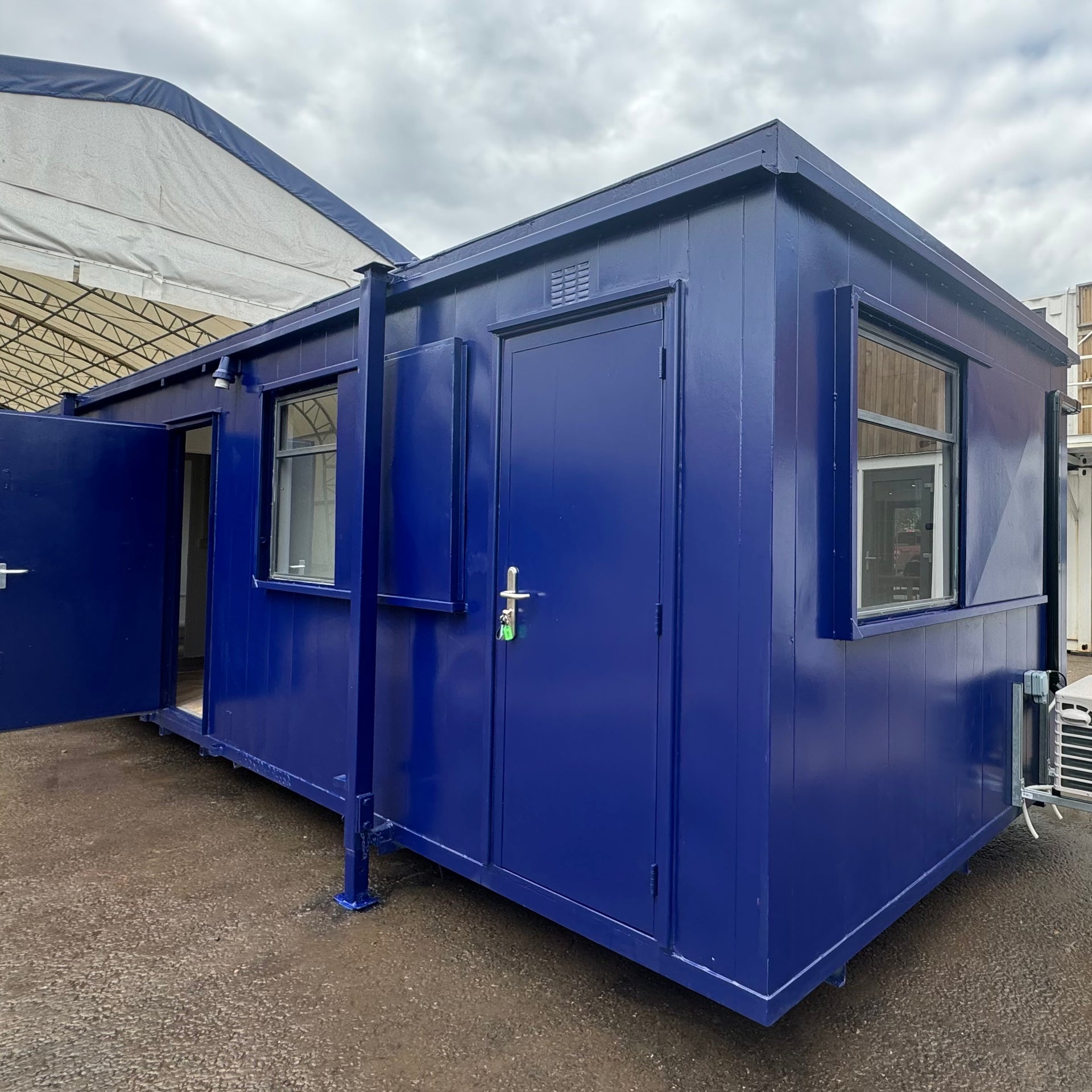CUSTOM 32x10 ft Cabin | Office + Canteen + 1+1 WC / Wash Rooms | Anti-Vandal | No 1105