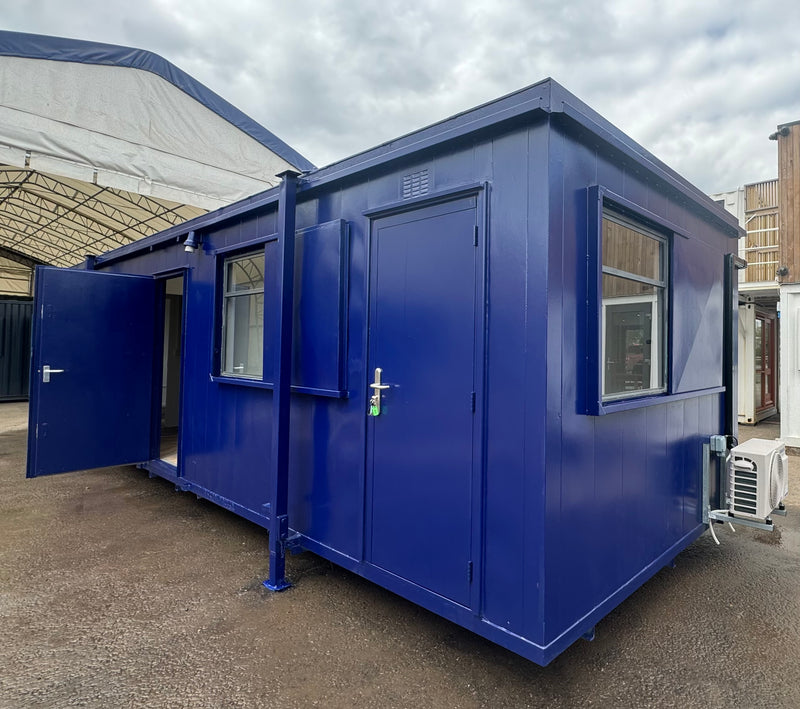 CUSTOM 32x10 ft Cabin | Office + Canteen + 1+1 WC / Wash Rooms | Anti-Vandal | No 1105