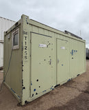 16 x 8 ft | 3 + 1 Toilet Block | Portable Building | Site Accommodation | Reduced | No 1786