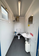 16 x 8 ft | 3 + 1 Toilet Block | Portable Building | Site Accommodation | Reduced | No 1786