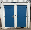 Double Toilet Block | Male & Female WC | 8x5 Ft | Unrefurbished Portable Toilet Block | 1+1 Toilet Block | Blue/White | No 1763
