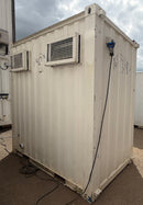Double Toilet Block | Male & Female WC | 8x5 Ft | Unrefurbished Portable Toilet Block | 1+1 Toilet Block | Blue/White | No 1763