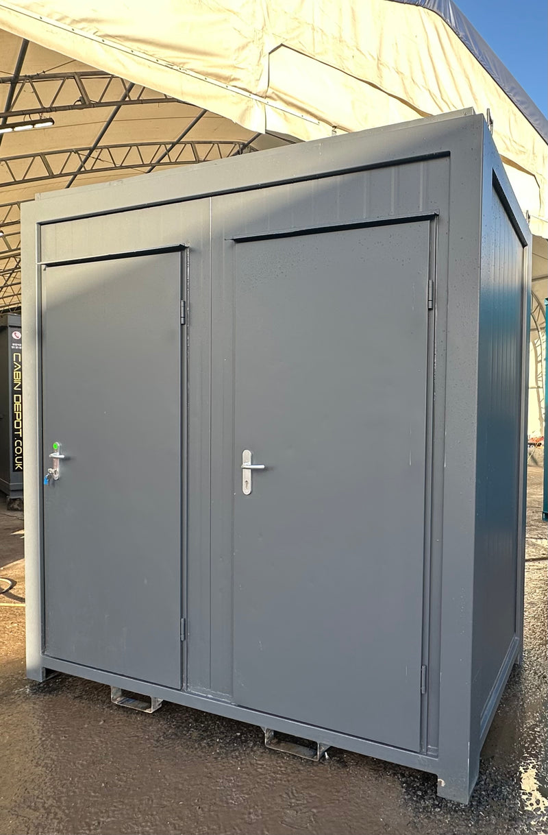 Double Toilet Block | Male Female WC | 8x5 Ft | Refurbished Portable Toilet Block | 1+1 Toilet | No 1388