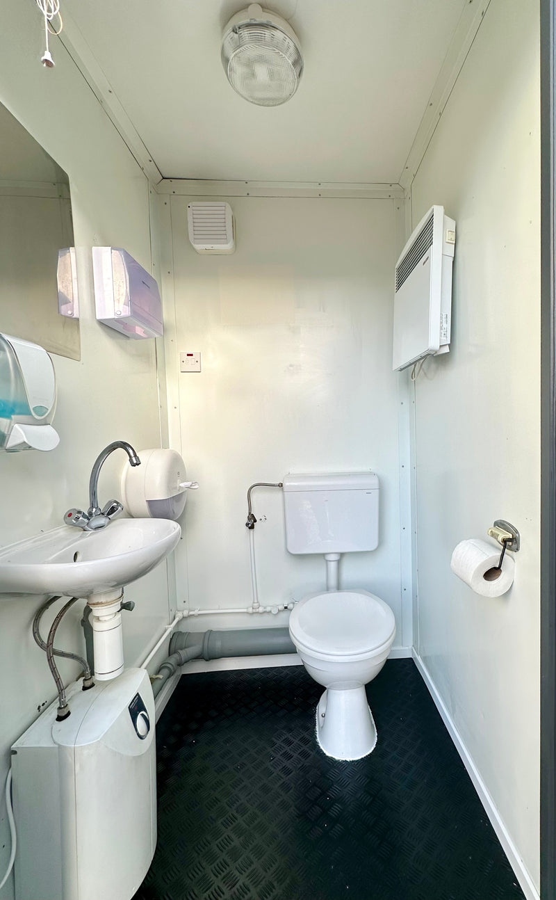 Double Toilet Block | Male Female WC | 8x5 Ft | Refurbished Portable Toilet Block | 1+1 Toilet | No 1388