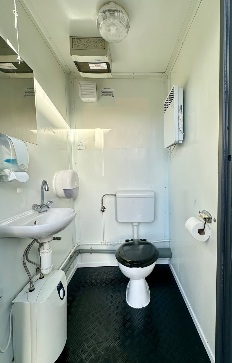 Double Toilet Block | Male Female WC | 8x5 Ft | Refurbished Portable Toilet Block | 1+1 Toilet | No 1388