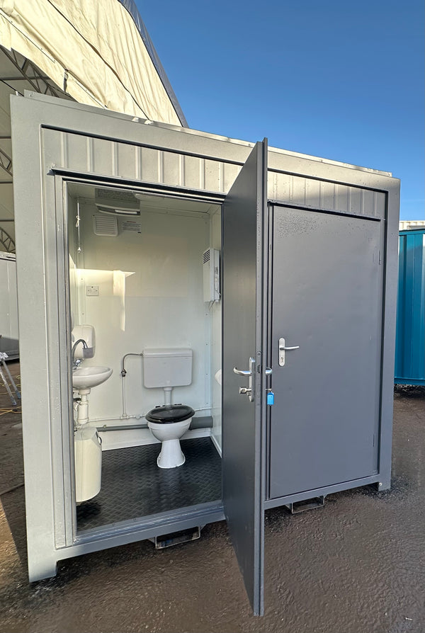 Double Toilet Block | Male Female WC | 8x5 Ft | Refurbished Portable Toilet Block | 1+1 Toilet | No 1388