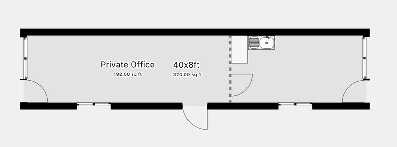 Converted Shipping Container 40Ft | Container Conversion | Office / Canteen | Portable Container Building | Reduced | No 1273