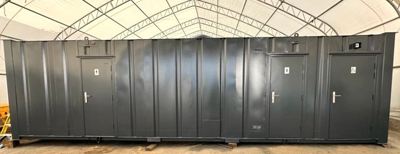 32x10ft | CUSTOM | Cabin / Container | Mens / Ladies + Disabled Access Toilet Block | Portable Anti-Vandal Building | Welfare | No 1395