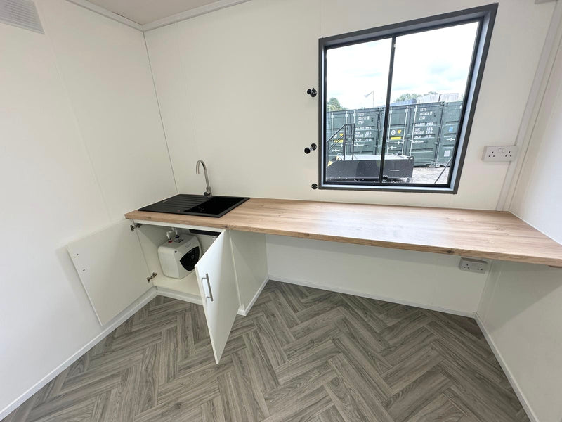 32x10Ft | Canteen / Office Cabin With Store Room | 50/50 Split | No 1477