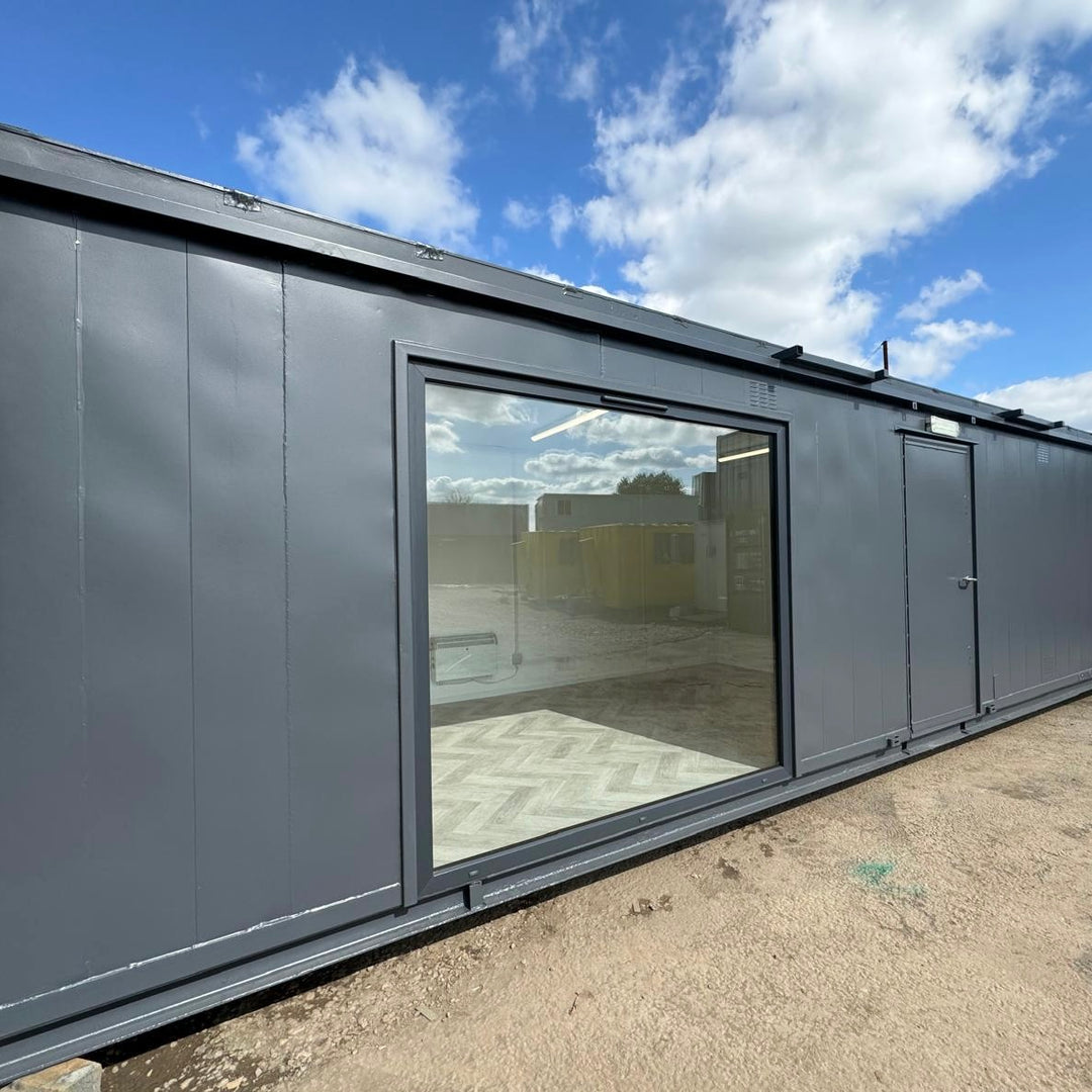 32x10ft | CUSTOM Cabin | Office / Canteen | Picture Windows | Portable Building | No 1188