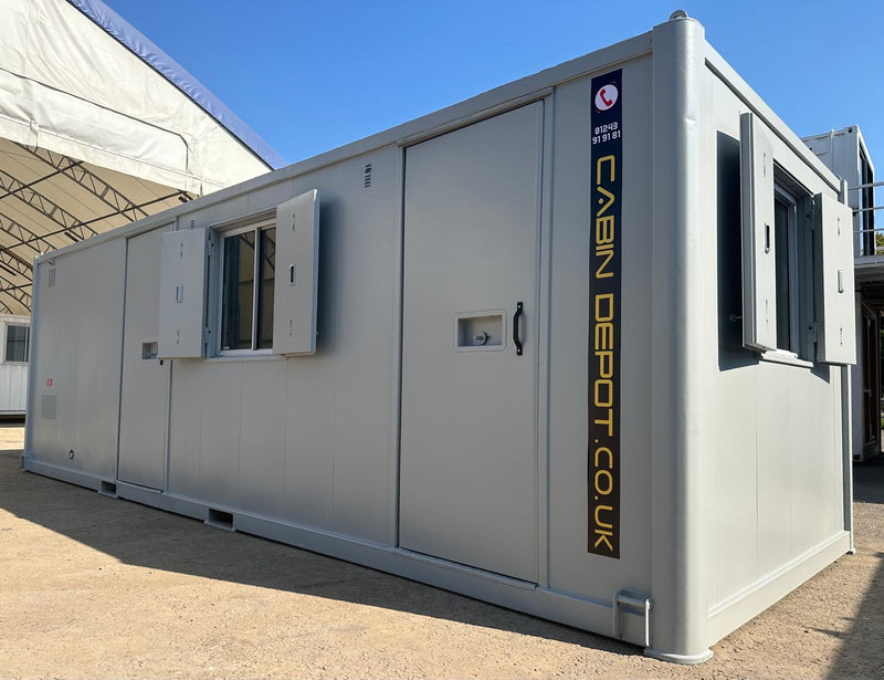 25x9ft | Static Welfare Unit | Office, Toilet, Canteen, Drying Room & Generator 6KVA | Welfare | Anti-Vandal | No 1231