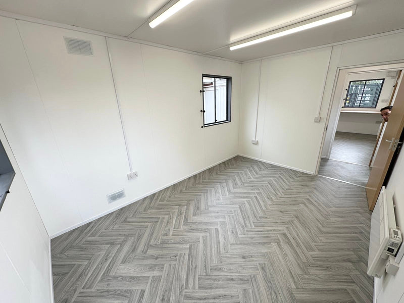 32x10Ft | Canteen / Office Cabin With Store Room | 50/50 Split | No 1477