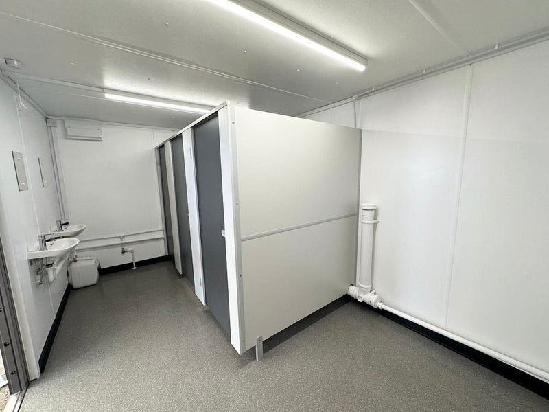 32x10ft | CUSTOM | Cabin / Container | Mens / Ladies + Disabled Access Toilet Block | Portable Anti-Vandal Building | Welfare | No 1395