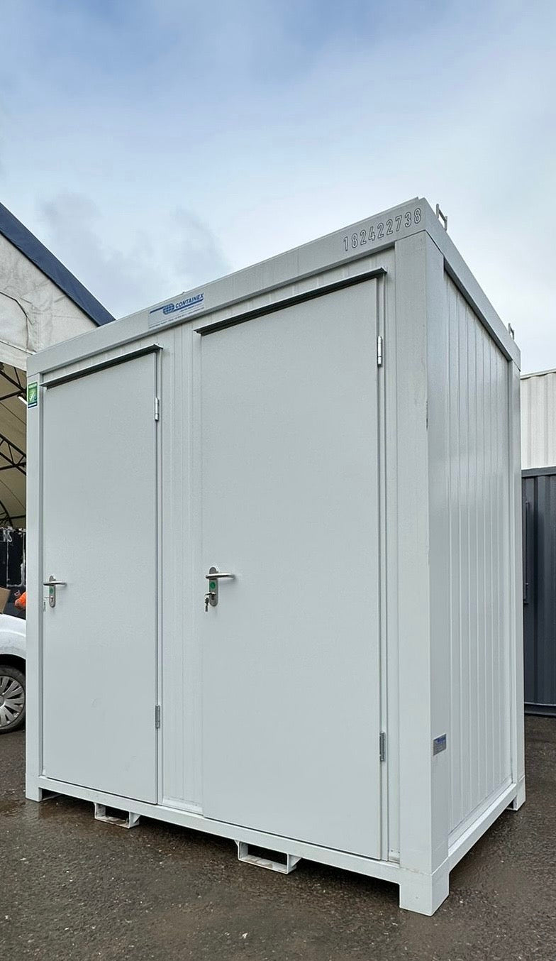 Toilet + Urinal | Male / Female WC + Urinal | 8x5 Ft | NEW Portable Toilet Block Toilet Block | Light Grey | No 792