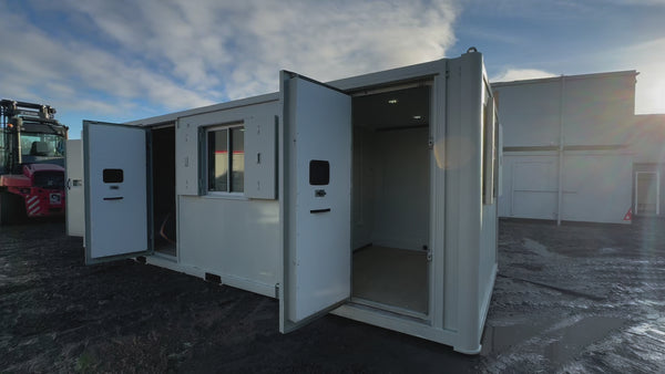 25x9ft | Static Welfare Unit | Office, Toilet, Canteen, Drying Room & Generator 6KVA | Welfare | Anti-Vandal | No 1230