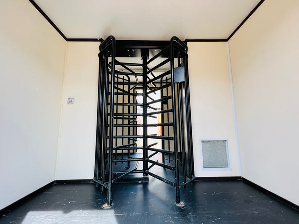 Turnstile Gate Cabin |13x10ft |  Access Control Cabin Pod | High Security Turnstile Floor To Ceiling | No 694