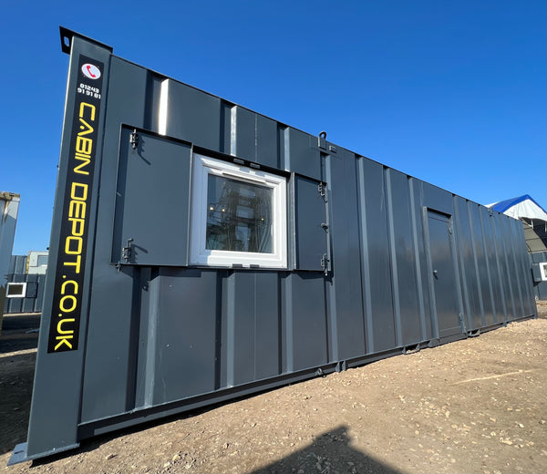 No 833 | 32x10ft Unit | Canteen / Office | With Kitchenette | Anti-Vandal Portable Building