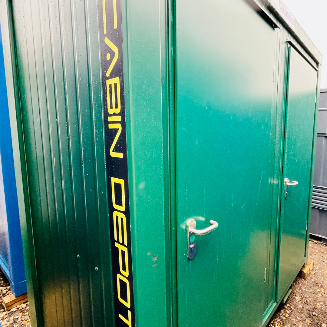 Double Toilet Blocks | 8x5 Ft Toilet Blocks Cabin | NEW Portable Toilet Blocks 1+1 Toilet Block | Dark Green | No 790G