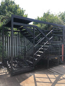 Modular Steel External Staircase For Double Stacking Cabins & Modular Buildings